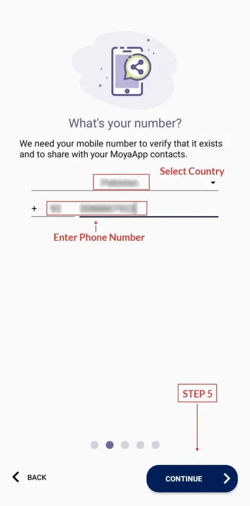 MoyaApp phone number verification